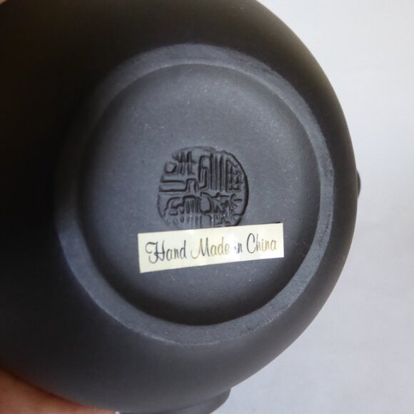 VINTAGE NEW TRADITIONAL CHINESE YIXING ZISHA FLOWER BUD HANDMADE CLAY TEAPOT SET - Picture 9 of 15